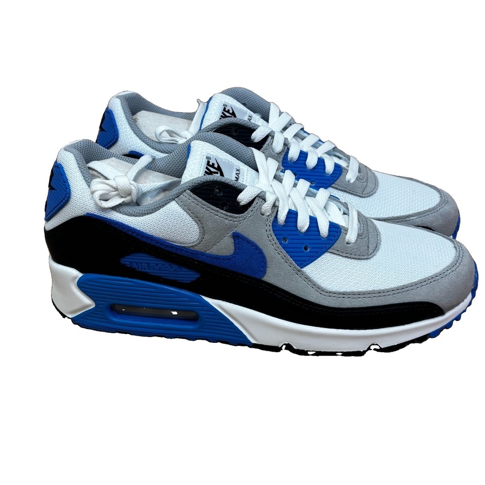 Nike Air Max 90‎ White Blue Crystal DM0029-122 Men Size 10